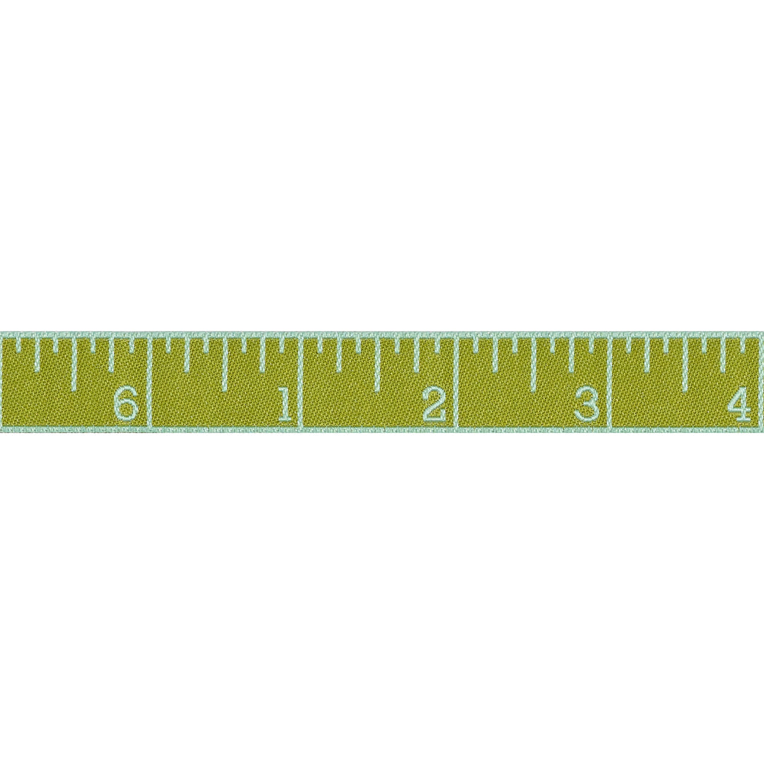 True Colors 2025 - Measure Twice in Mojito - 5/8" width - by Tula Pink - One Yard