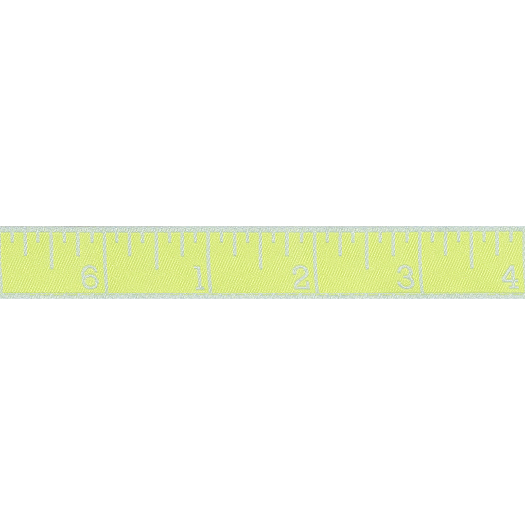 True Colors 2025 - Measure Twice in Lightning Bug - 5/8" width - by Tula Pink - One Yard