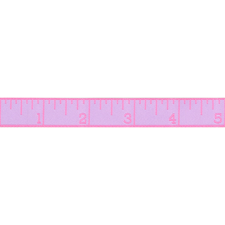 PREORDER - True Colors 2025 - Measure Twice in Bougainvillea - 5/8" width - by Tula Pink - One Yard