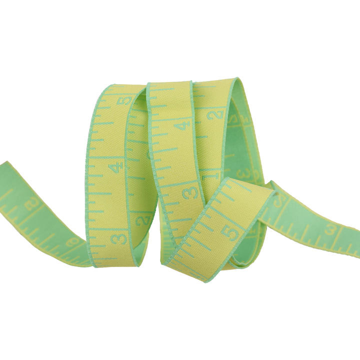 True Colors 2025 - Measure Twice in Lemon Zest - 5/8" width - by Tula Pink - One Yard