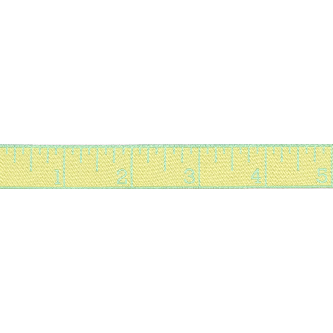 PREORDER - True Colors 2025 - Measure Twice in Lemon Zest - 5/8" width - by Tula Pink - One Yard