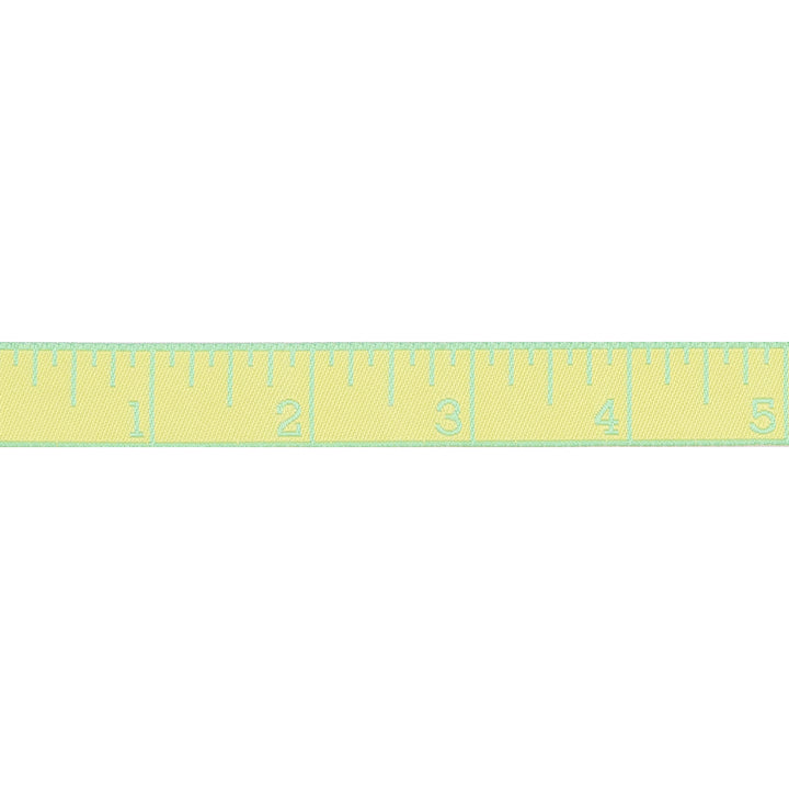 PREORDER - True Colors 2025 - Measure Twice in Lemon Zest - 5/8" width - by Tula Pink - One Yard