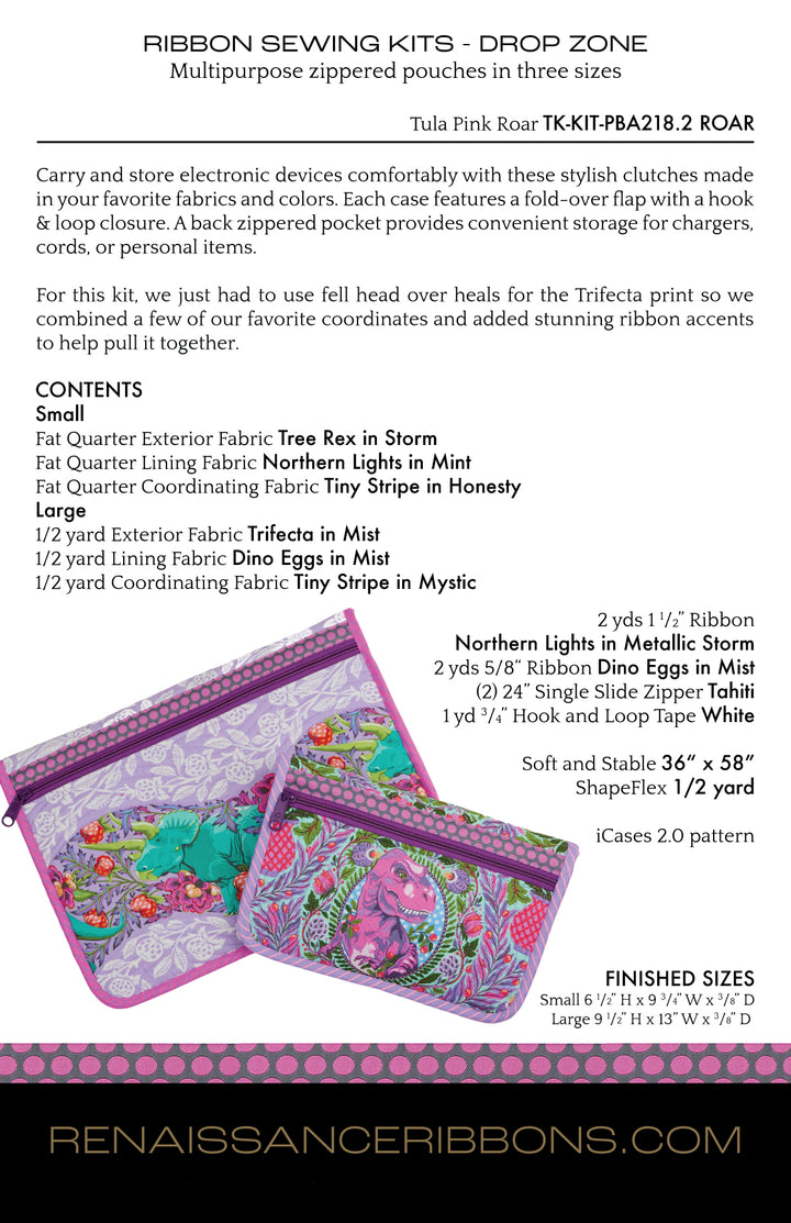 Sewing Kit - iCases 2.0 in Tula Pink's Roar