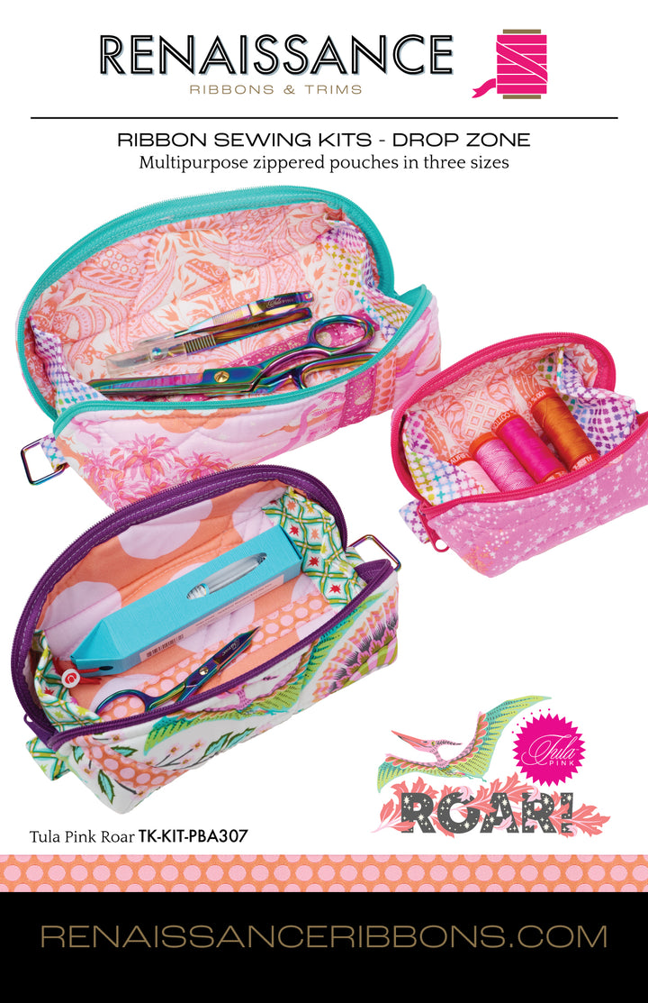 Sewing Kit - Drop Zone Trio in Tula Pink's Roar