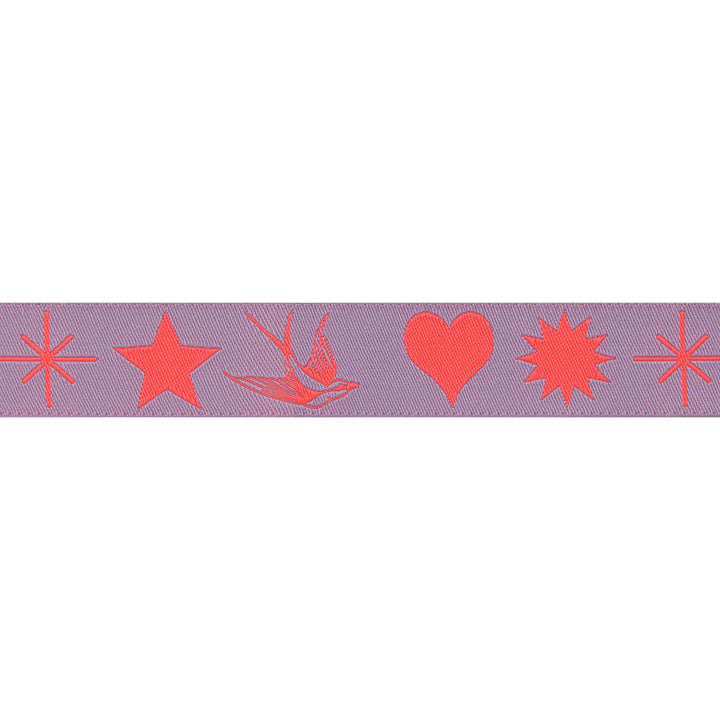 Fairy Flakes in Mystic/Purple - 7/8" width - Tula Pink EverGlow - by the yd