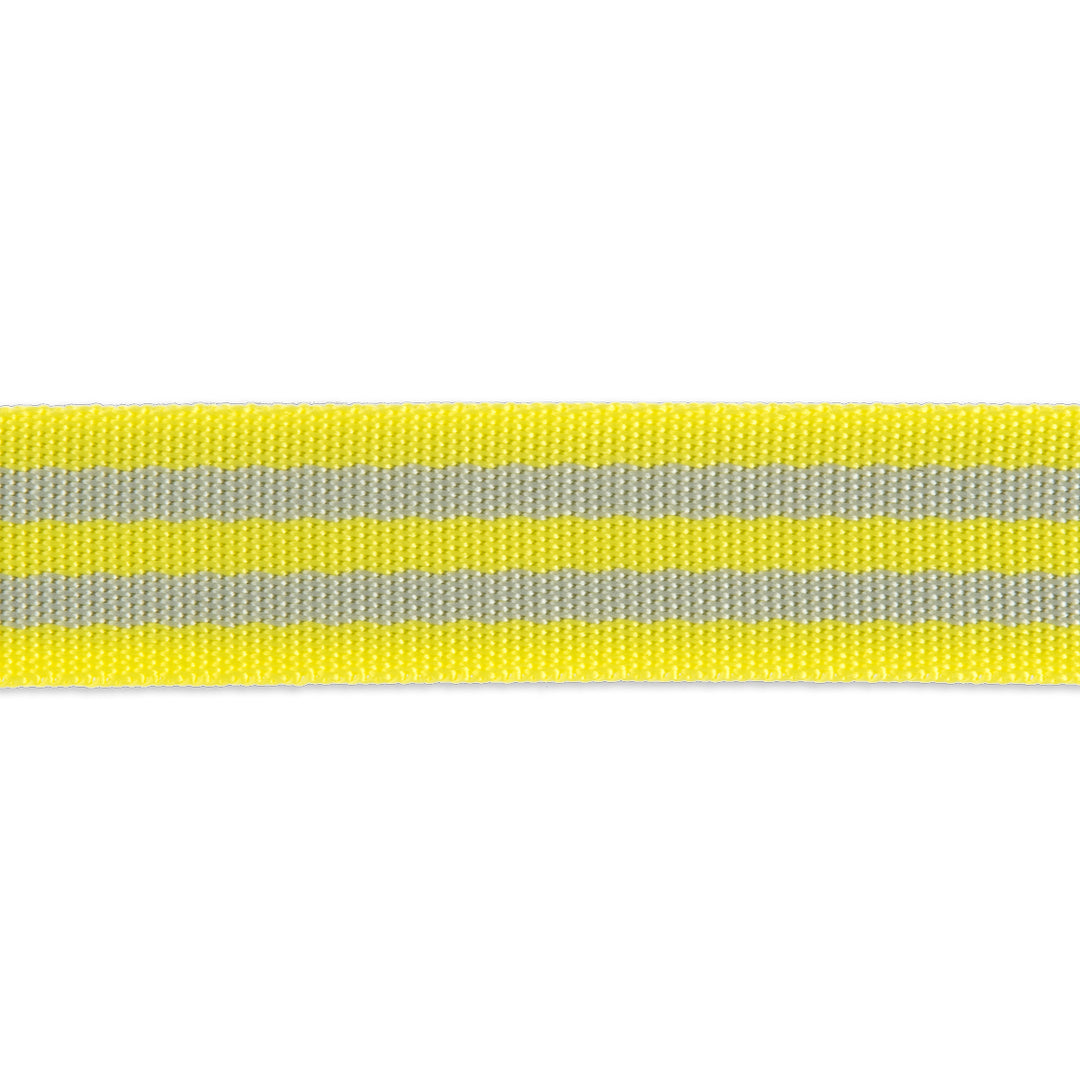 Tula Webbing: Neon Yellow & Gray 1 inch wide Tula Webbing: Neon Yellow & Gray 1 inch wide