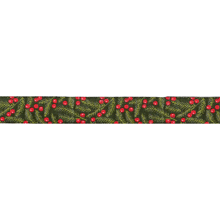 PREORDER - Berry and Pine - Pine Needles in Forest - 5/8" width - by Lella Boutique - One Yard