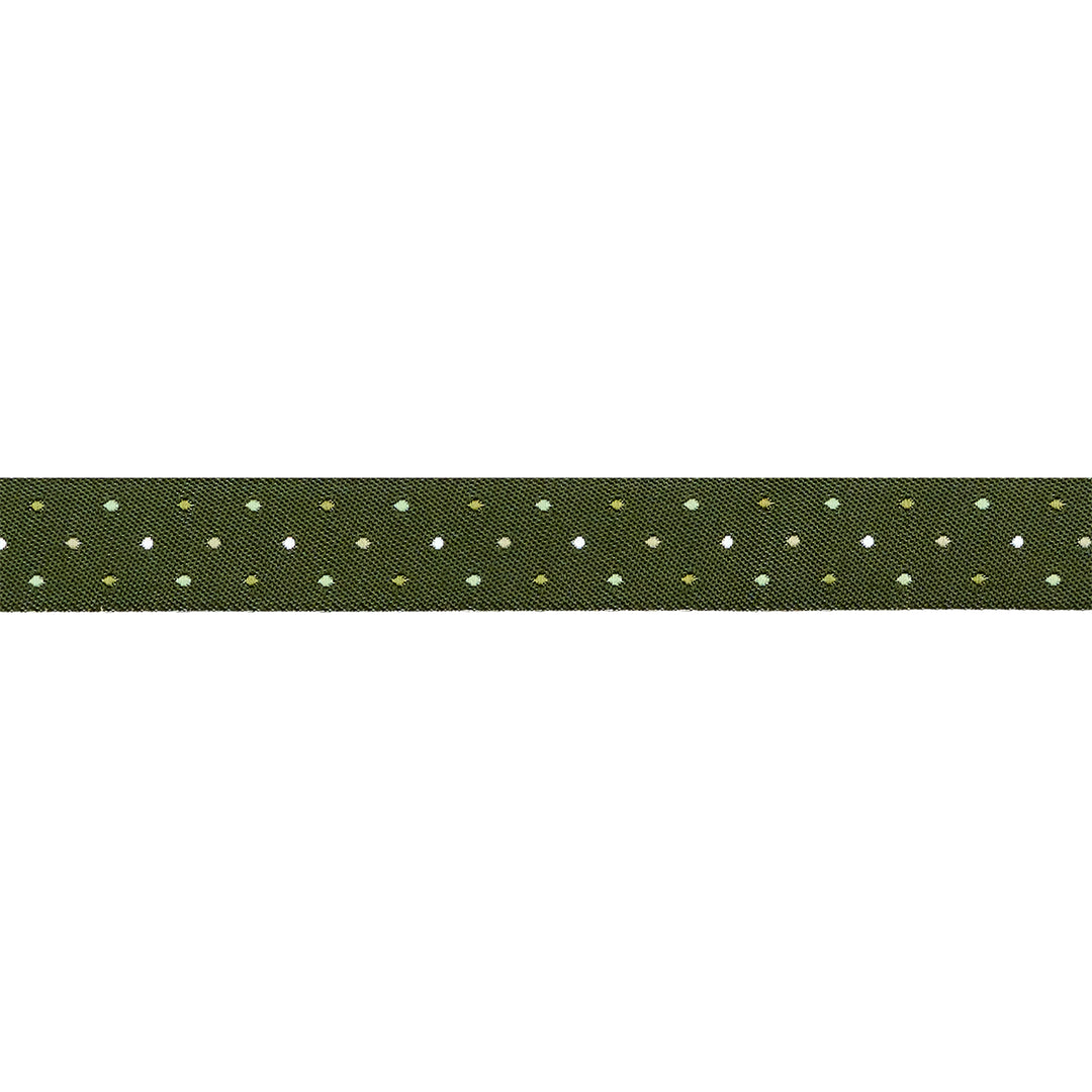 PREORDER - Berry and Pine - Magic Dot in Forest - 5/8" width - by Lella Boutique - One Yard