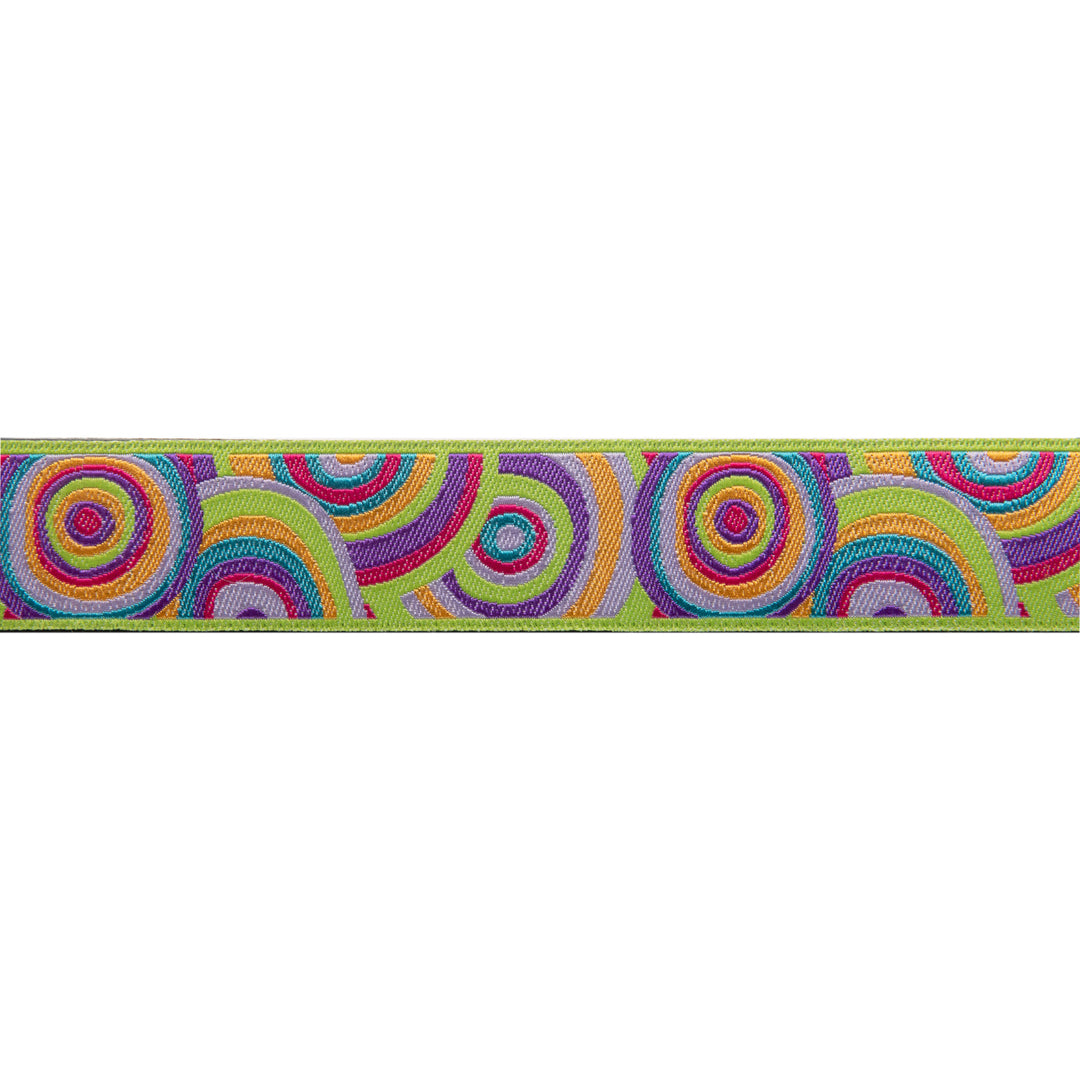 Target in lime, purple and pink by Kaffe Fassett - 7/8" -by the yard