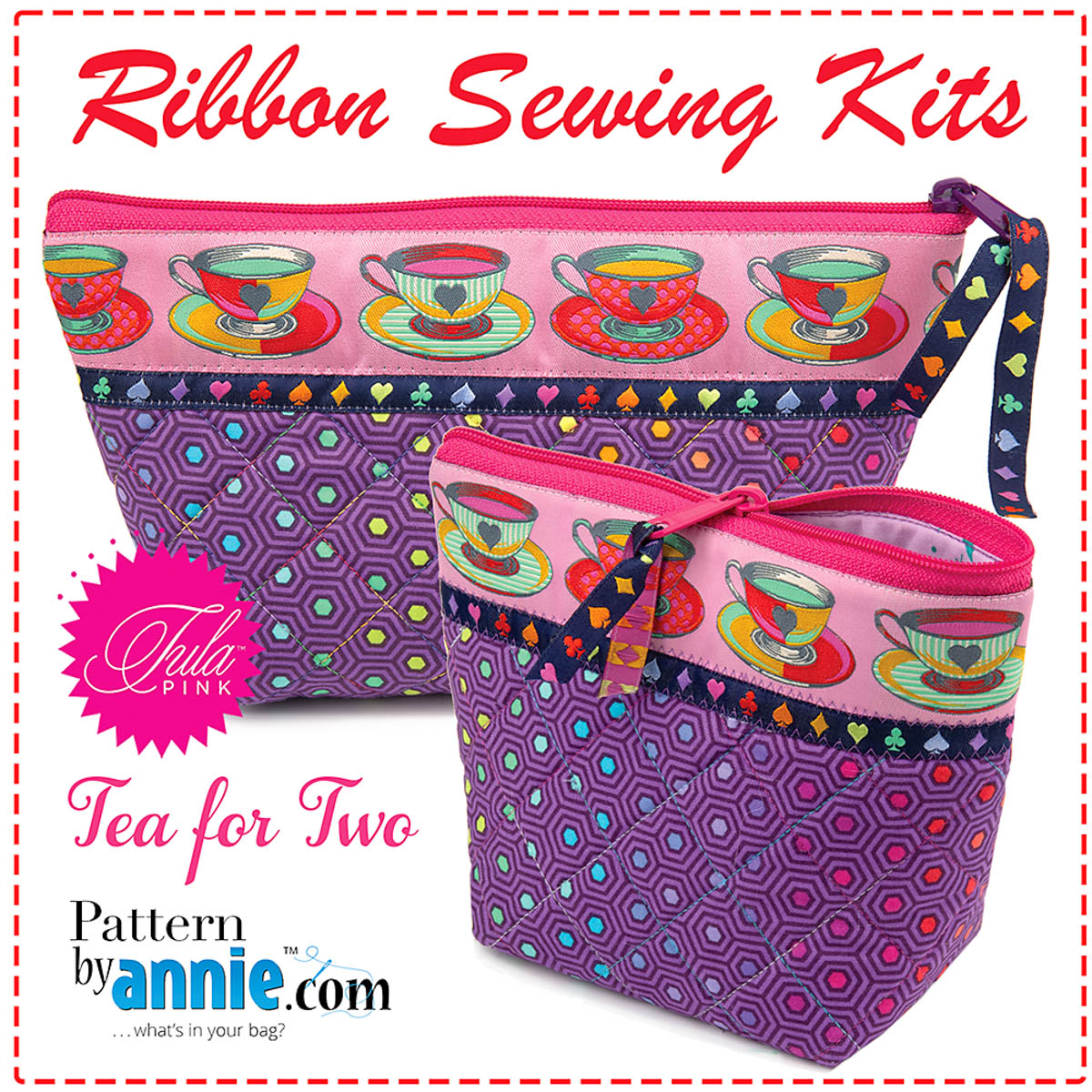 Sew Colorful Bags: Birds, Flowers & Teacups - Renaissance Ribbons