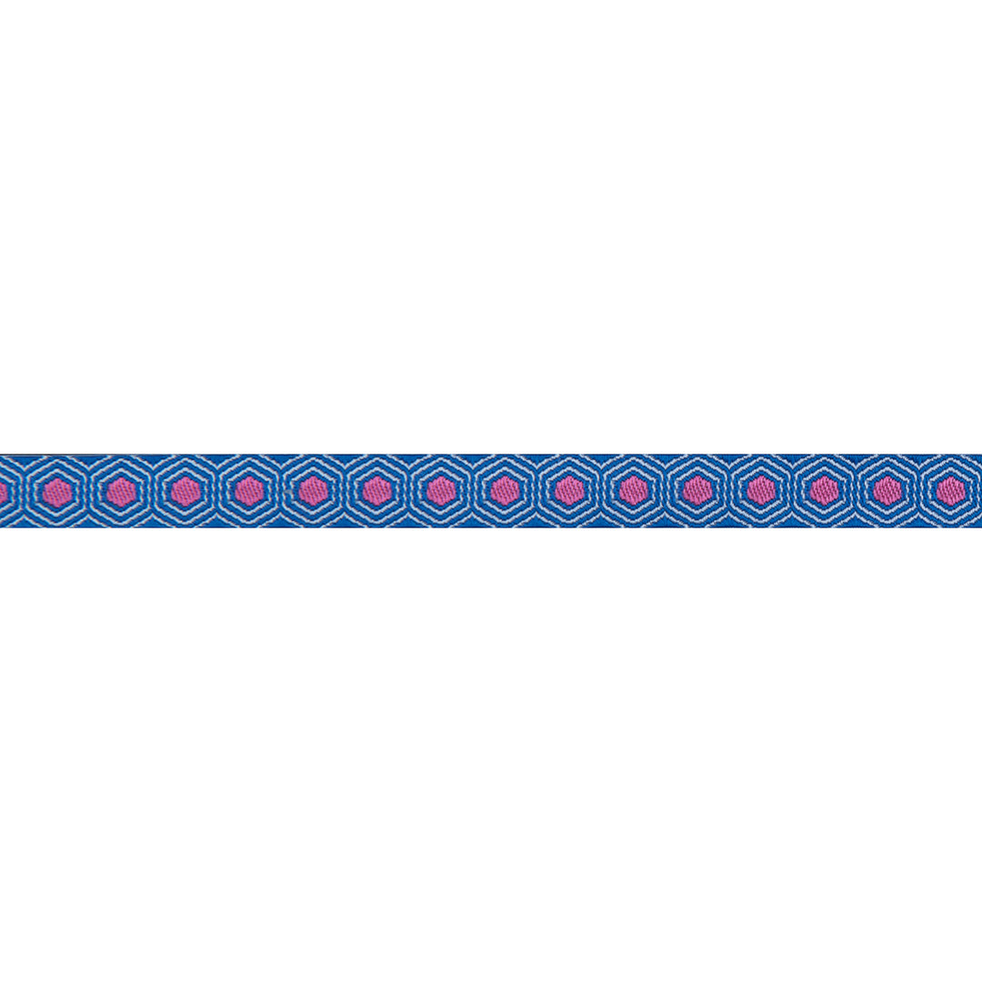 Tiny Pink Tortoise dots on Light Blue  - 3/8" -by the yard