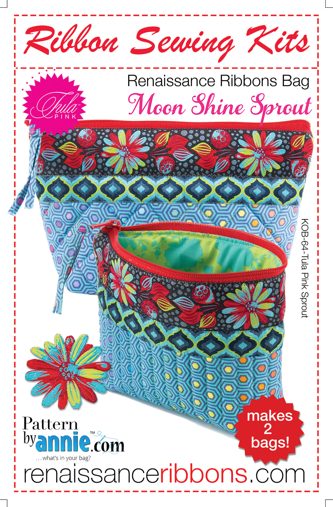 Kit-Zipper Bags-Tula Pink Moonshine Sprout