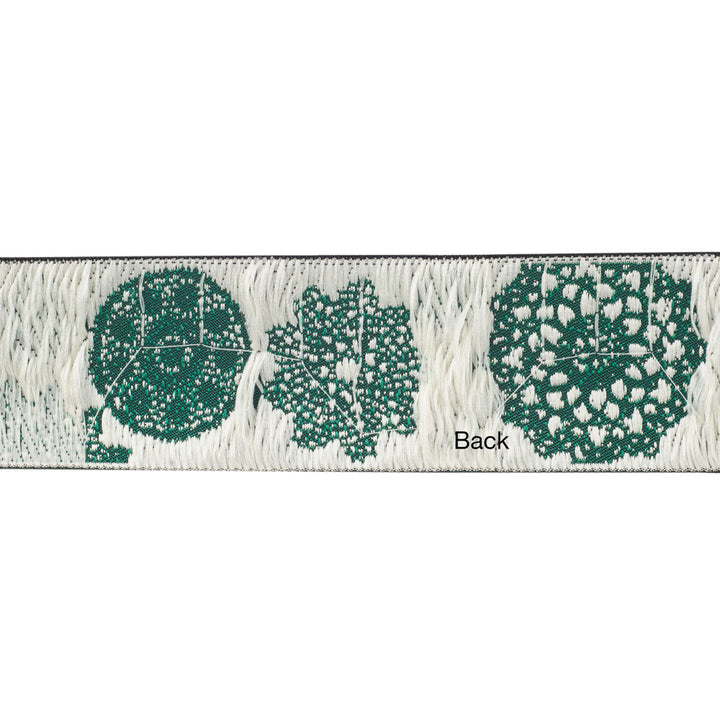Lace doilies on green - LFNT - 1-1/2"- by the yard