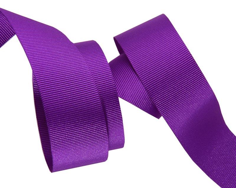 Purple French Silky Grosgrain - 7/8" -by the yard