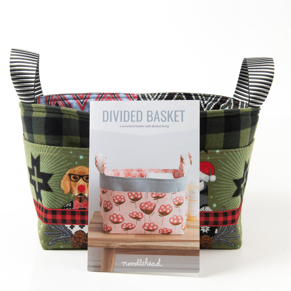 Pattern Divided Basket By Noodlehead Renaissance Ribbons